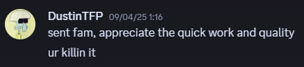 Review from Dustin